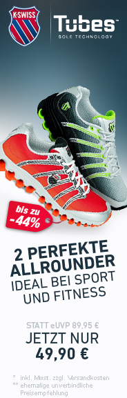 KSWISS Tubes - 2 Perfekte Allrounder - Ideal bei Sport und Fitness