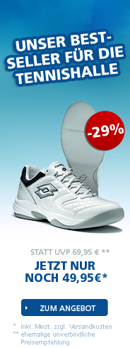 Unser Bestseller f�r die Tennishalle - 28% RABATT