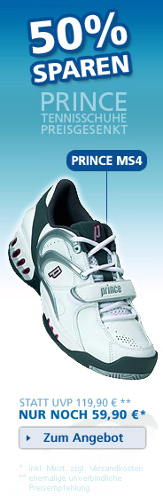 50% Sparen - Prince MS4 Tennisschuhe Preisgesenkt