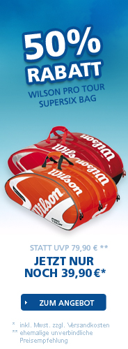 50% Rabatt - Wilson Pro Tour Supersix Bag