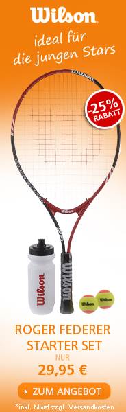 Wilson Roger Federer Starter Set - ideal f�r die jungen Stars - JETZT HIER BESTELLEN