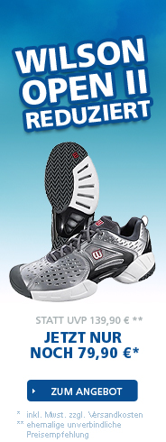 Wilson Open II Tennisschuhe Reduziert