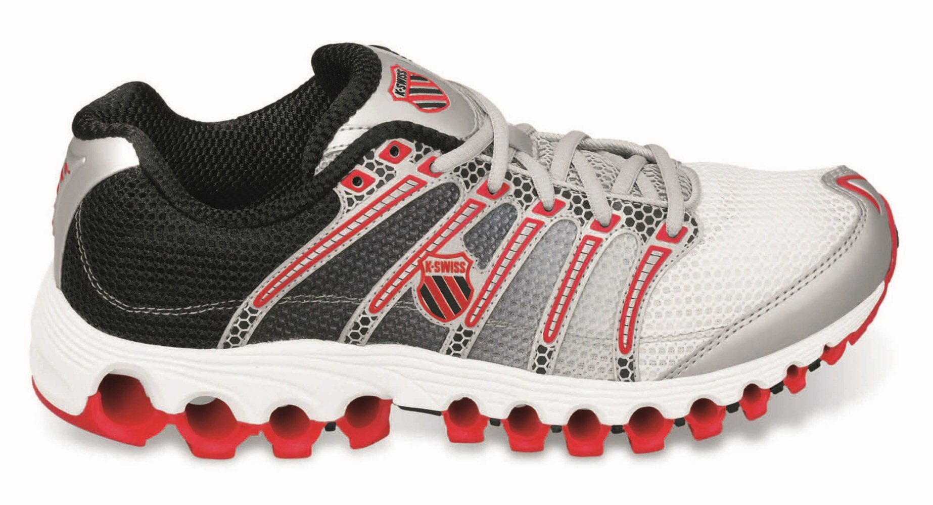 K-Swiss KSwiss Tubes Run 100 weiss/schwarz/rot Laufschuhe Herren