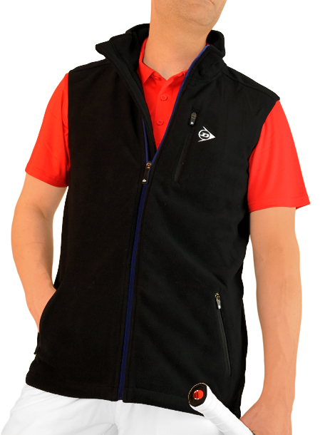 Dunlop Weste Fleece 2012 schwarz Herren