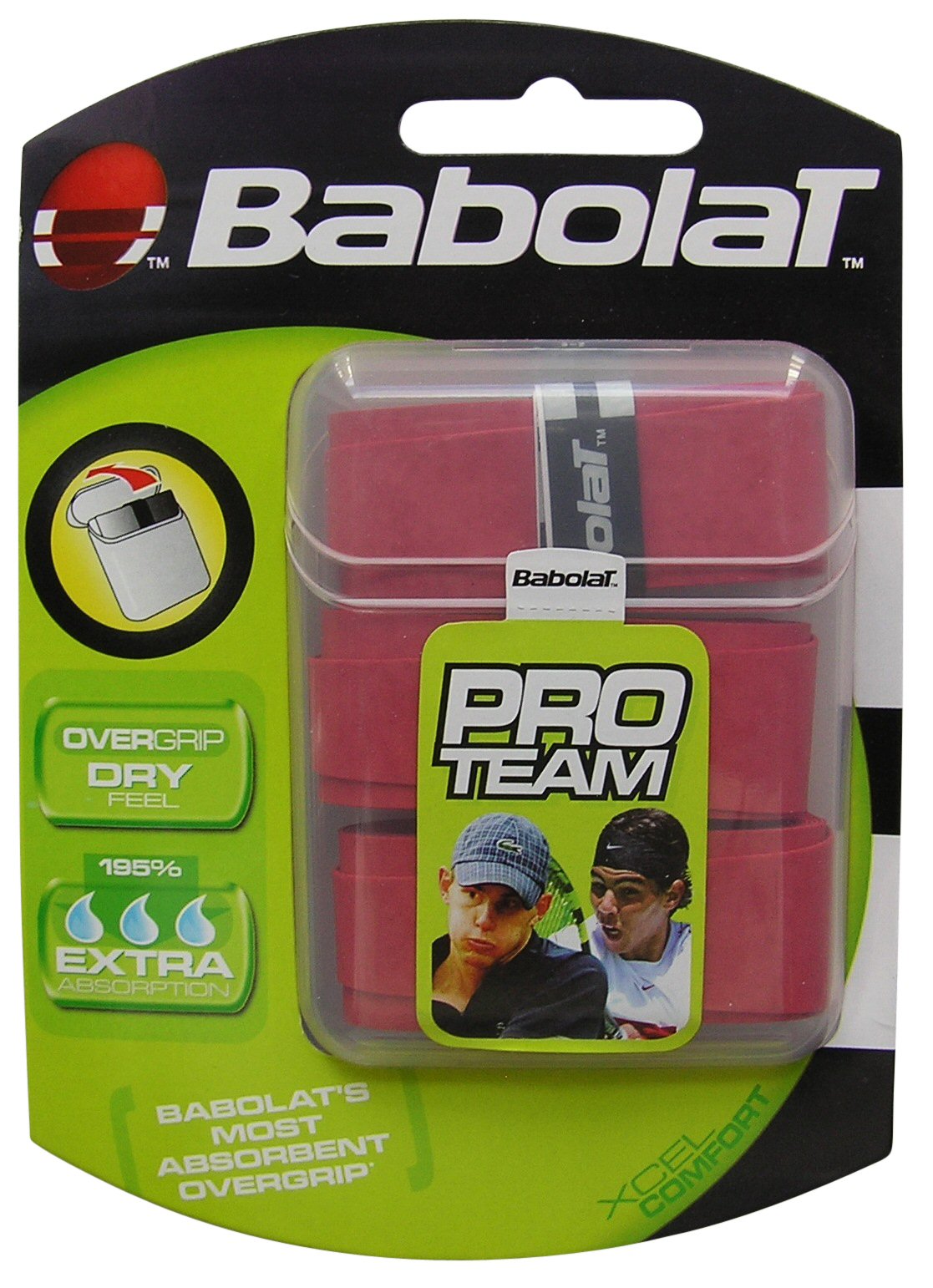 Babolat Pro Team Overgrip 3er rot