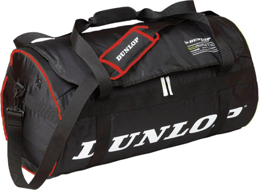 Dunlop Biomimetic Tennistasche rot