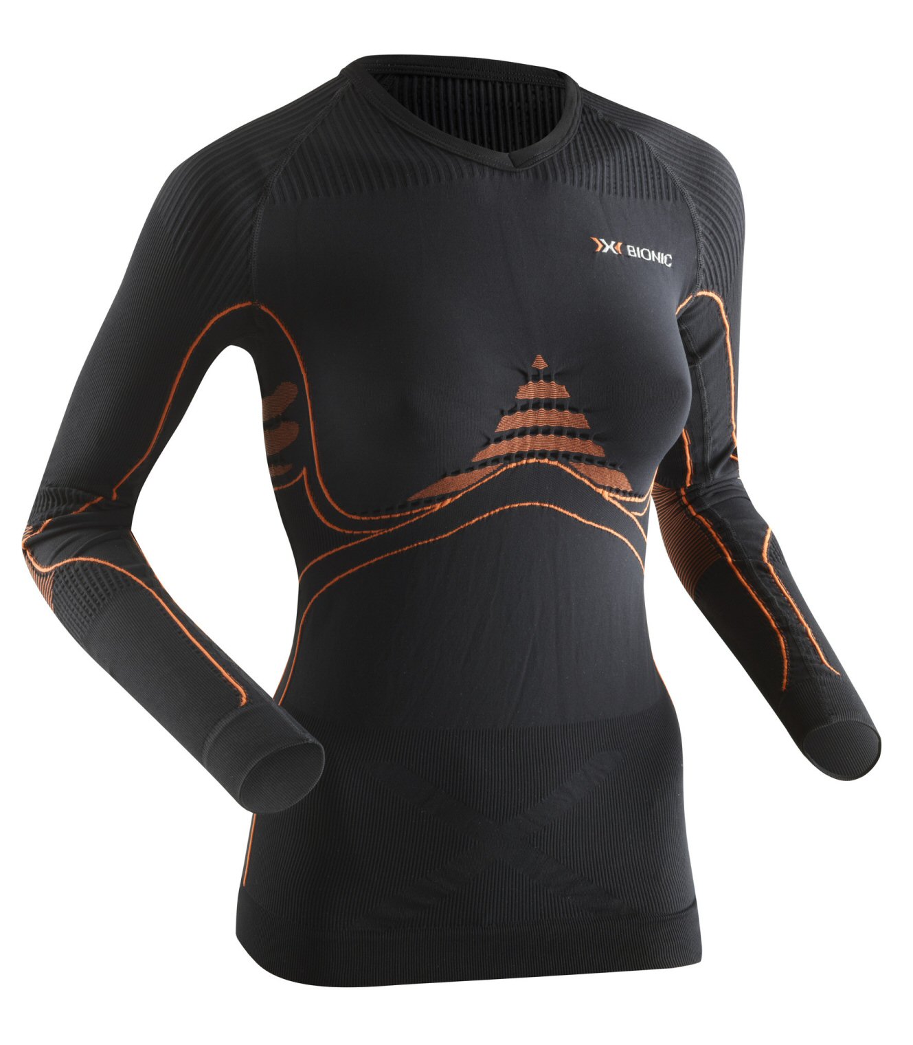 X-Bionic Energy Accumulator Longsleeve schwarz/orange Damen