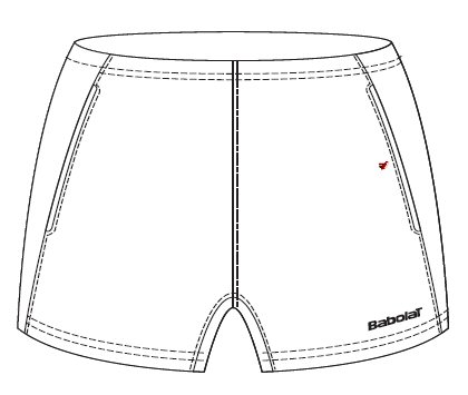 Zum Shop von Tennistown wechseln Babolat Short Performance weiss Damen (Größe M+L)