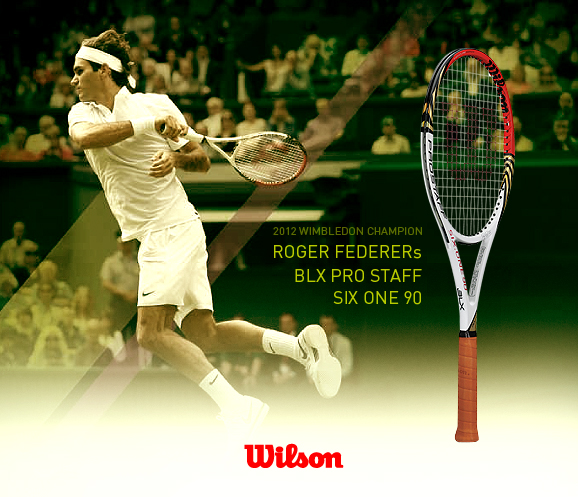 Wilson BLX PRO STAFF SIX ONE 90 - 2012 Wimbledon Champion - Roger Frederer