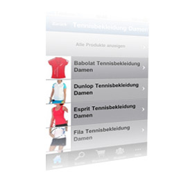 Tennistown Iphone App - Navigation
