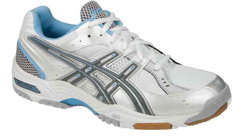 Asics Gel Task weiss/blau Volleyballschuhe Damen (Gr&ouml;&szlig;e 40+43,5)