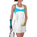 Babolat Kleid Performance 2009 weiss/blau Damen (Gr��e XL)