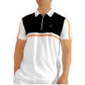Australian Polo Zip weiss/schwarz Herren