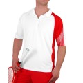 Head Polo Zip 2010 weiss/rot Herren