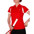 Head Poloshirt Zip 2010 rot Damen