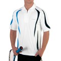 Head Polo Zip 2009 weiss/blau Herren