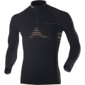 X-Bionic Energizer Zip Longsleeve schwarz/orange Herren