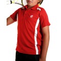 Lotto Polo Slice rot/weiss Boys