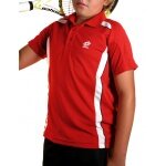 Lotto Polo Slice rot/weiss Boys