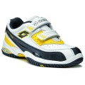 Lotto Set Game III Klett weiss/gelb Tennisschuhe Kinder