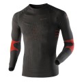 X-Bionic Ski Touring Longsleeve stone/red Herren