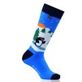 Rohner Skisocke Pinguin himmelblau Kinder