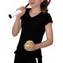 Wilson V-Neck Shirt schwarz Girls