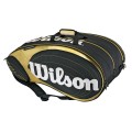 Wilson Tour Racketbag 15er schwarz/gold