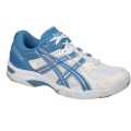 Asics Gel Rocket weiss/azur Indoorschuhe Damen