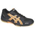Asics Gel Squad schwarz/orange Handballschuhe Herren (Gr��e 44)