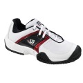 Wilson Trance Allcourt weiss/rot Tennisschuhe Kinder