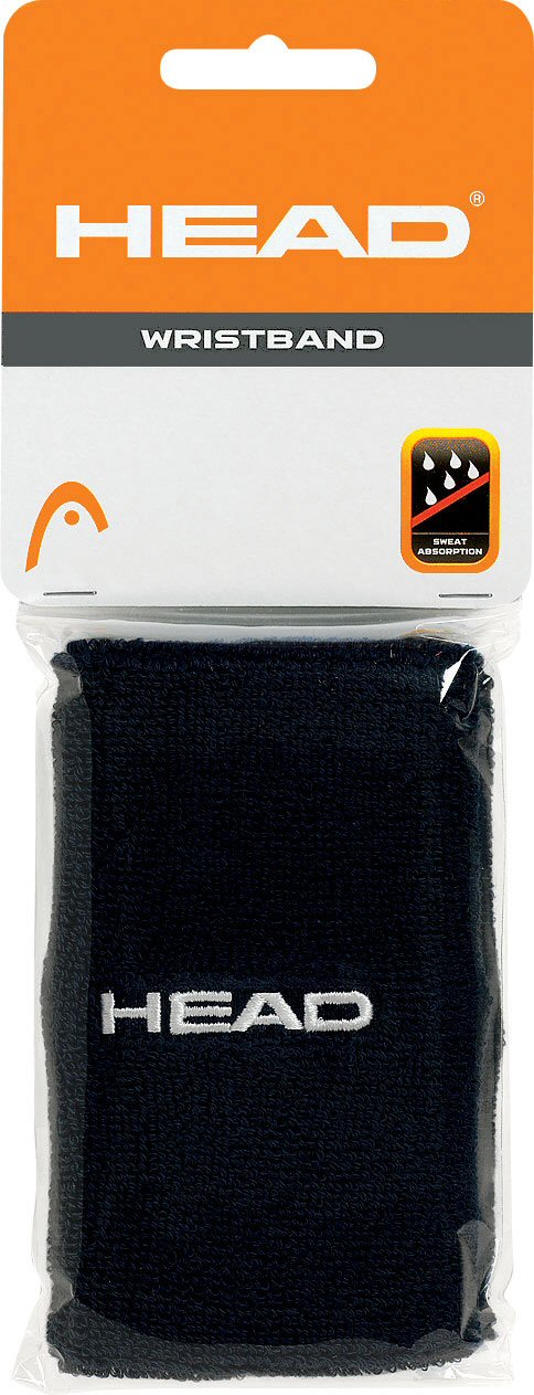 Head Schweissband Jumbo Handgelenk schwarz 2er Image