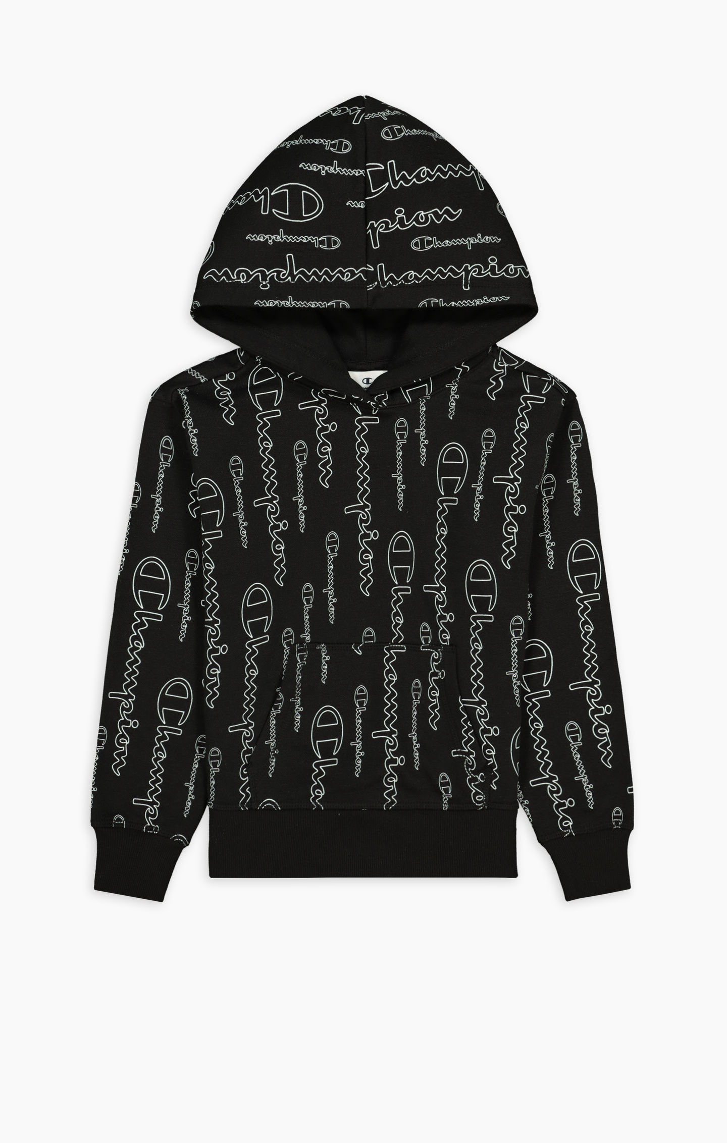 Champion Kapuzenpullover Hoodie American Classic Champion Print (gefüttert) schwarz Mädchen, Größe: 164 Image