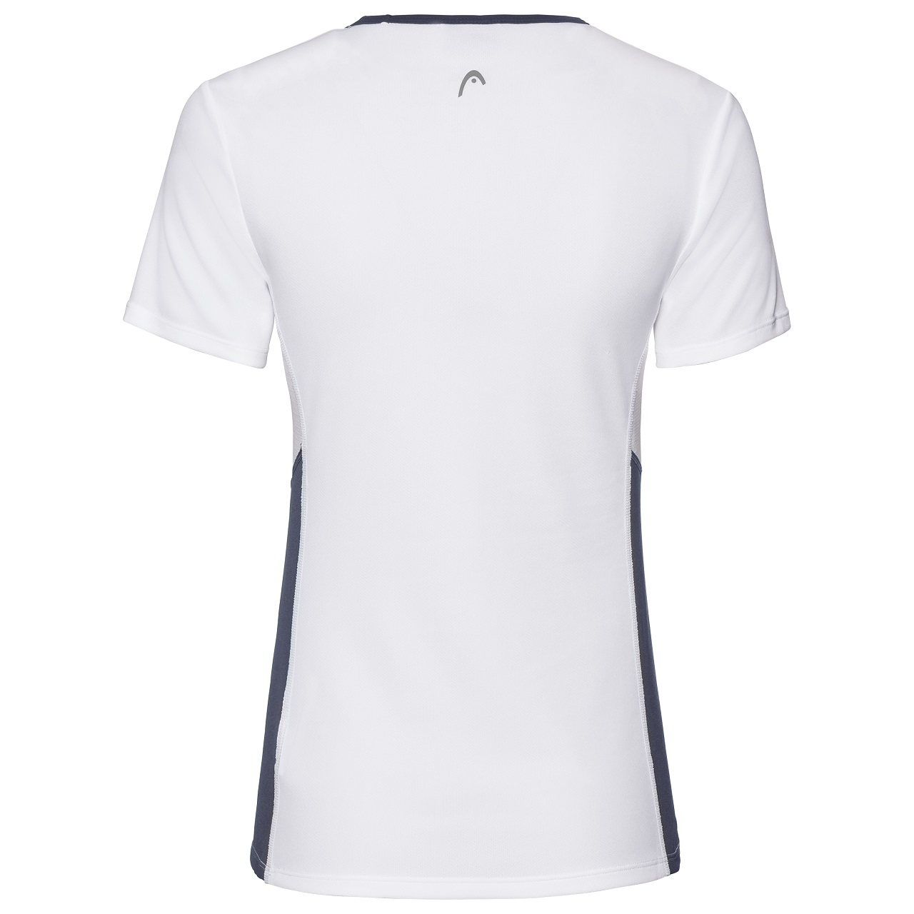 T-Shirt De Tennis HEAD Femme - Col Montant, Demi-Zip, Matière Respirante, Bleu Marine