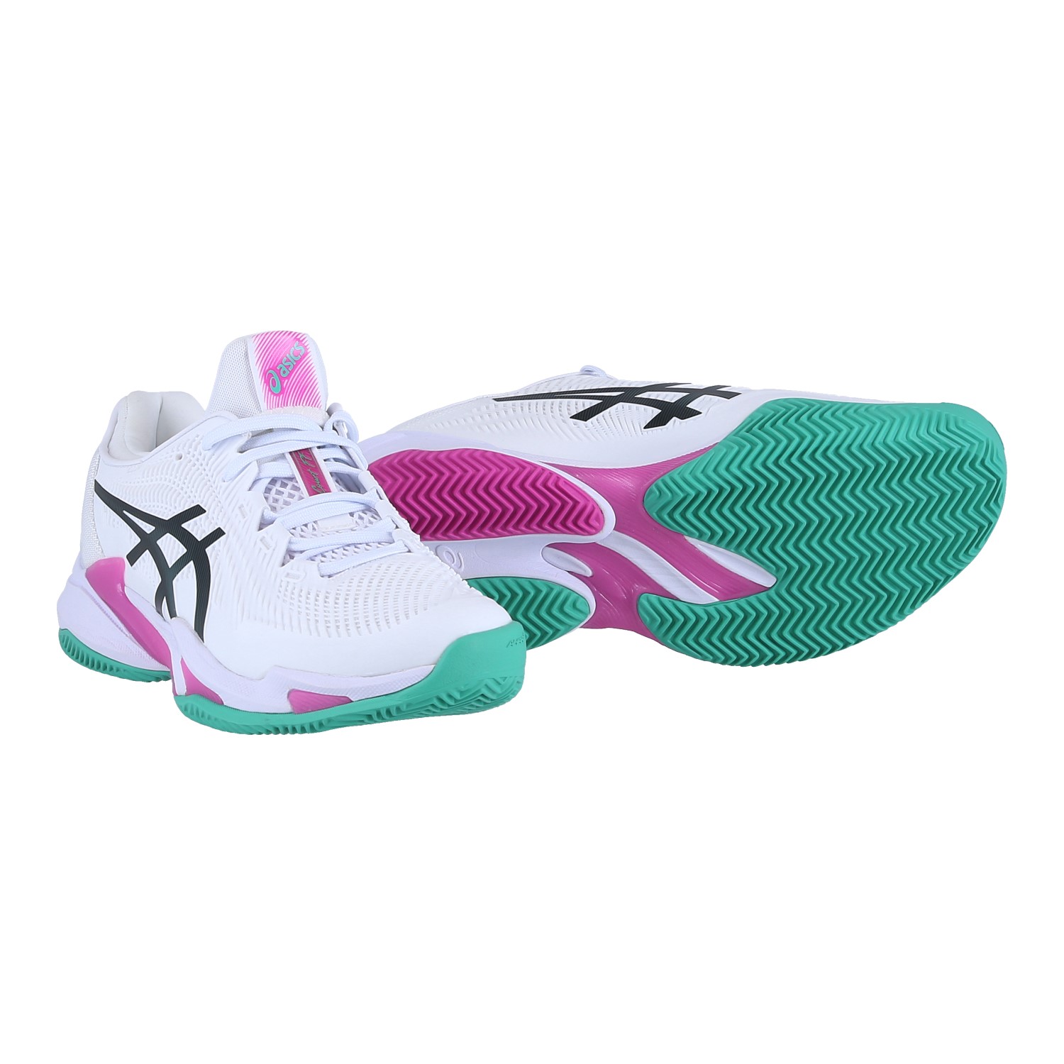 Asics Tennisschuhe Gel Court FF 3 Clay/Sandplatz/Stabilität weiss/violett Herren, Größe Euro (US): 45 (11) Image