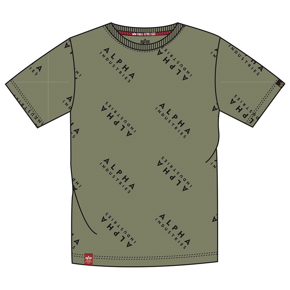 ALPHA INDUSTRIES T- Shirt Basique Camouflage Manches Courtes