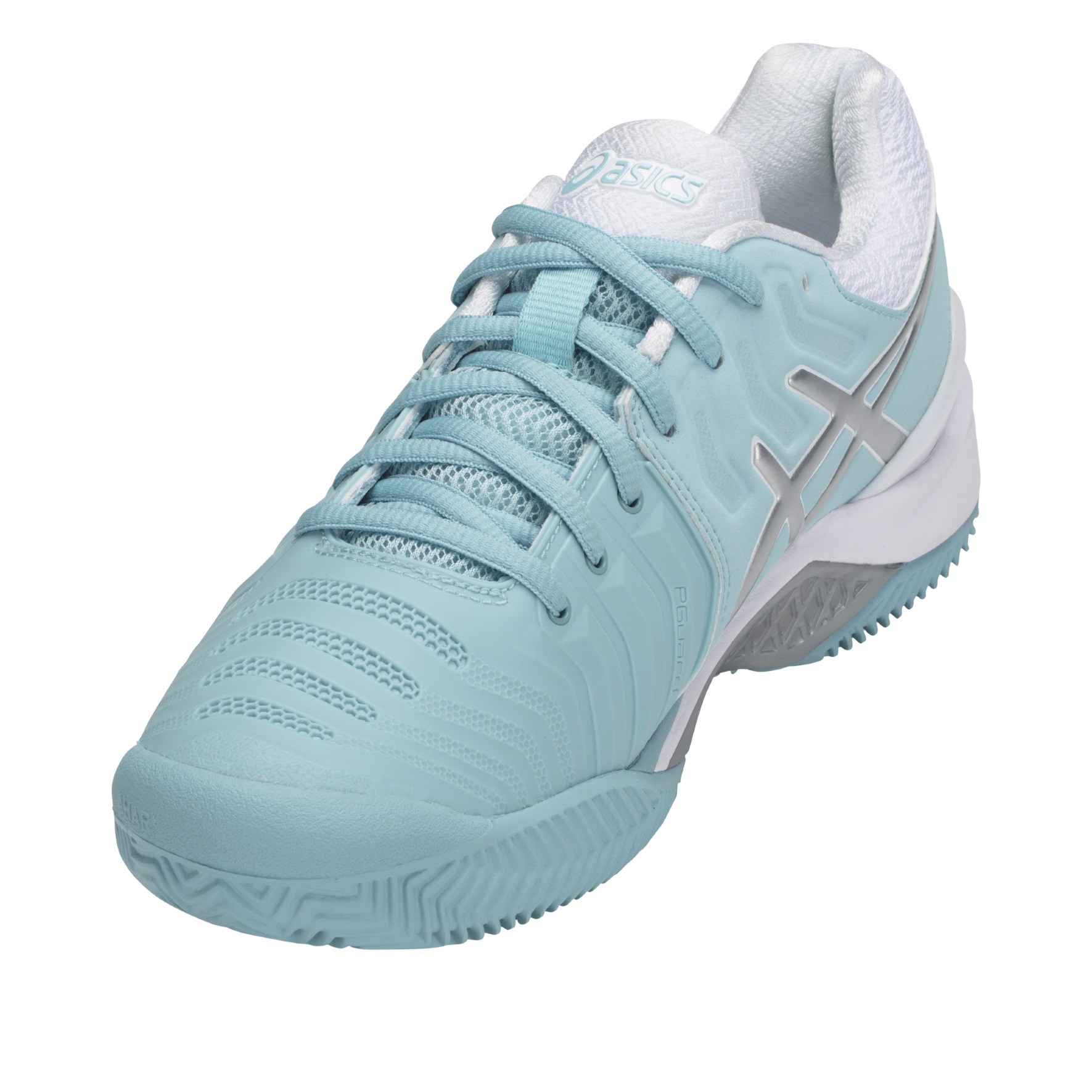 Asics Gel Resolution 7 Clay mint/weiss Sandplatz-Tennisschuhe Damen  versandkostenfrei online bestellen