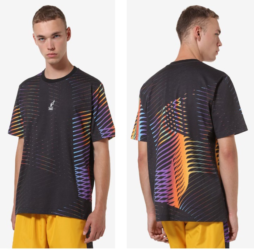 Australian Tennis Tshirt Jersey Chaos (Baumwolle) 2023 schwarz/bunt