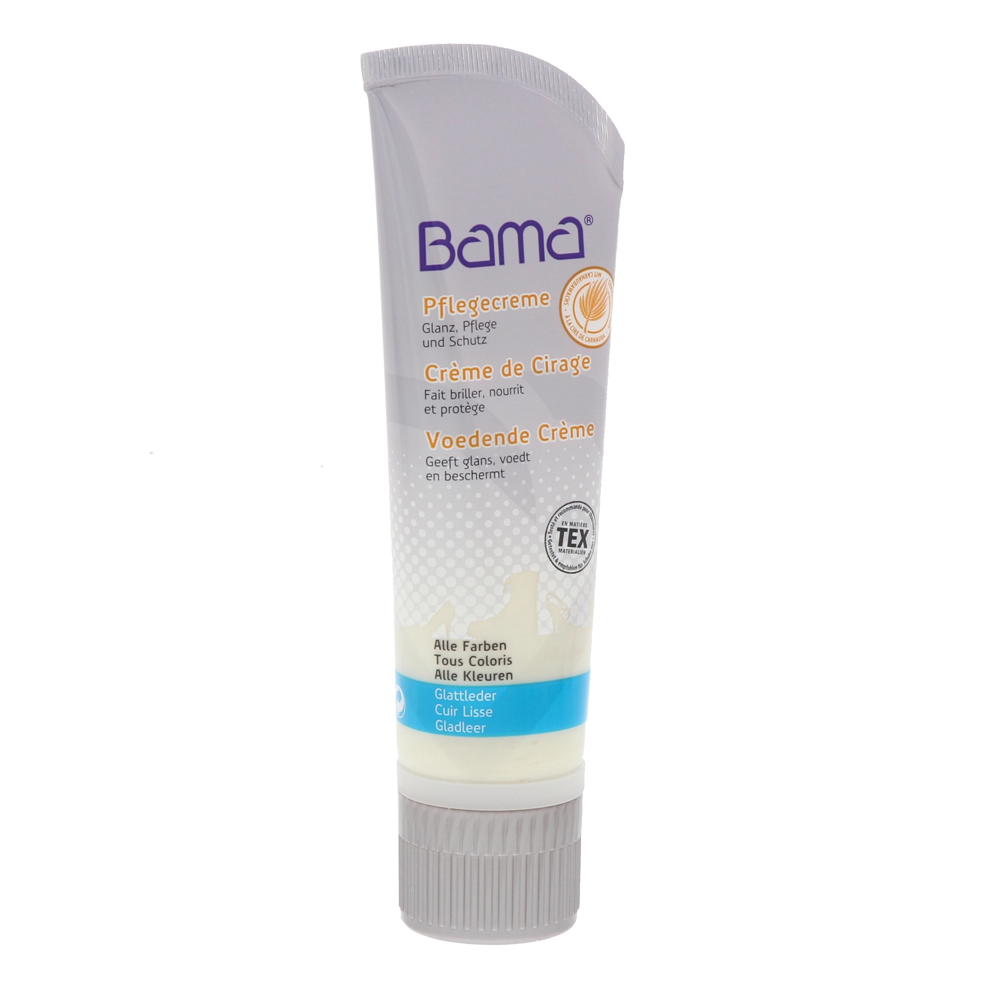 Bama Schuhpflege Pflegecreme (für Glattlederarten) weiss 75ml Tube