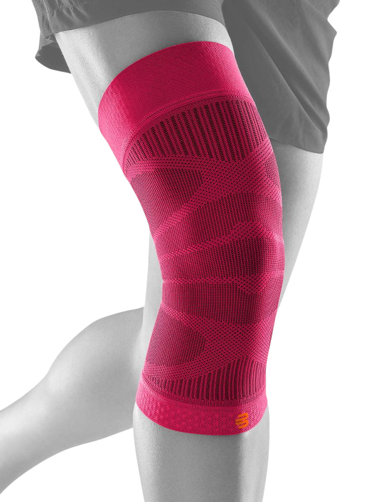 Bauerfeind Kniebandage Sports Compression Knee Support (Moderate Kompression) pink - 1 Stück, Größe: XL Image