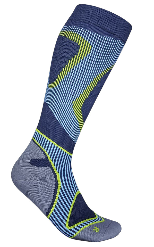 Bauerfeind Kompressionssocke Run Performance Compression blau Herren - 1 Paar, Größe: M (41-43) Image