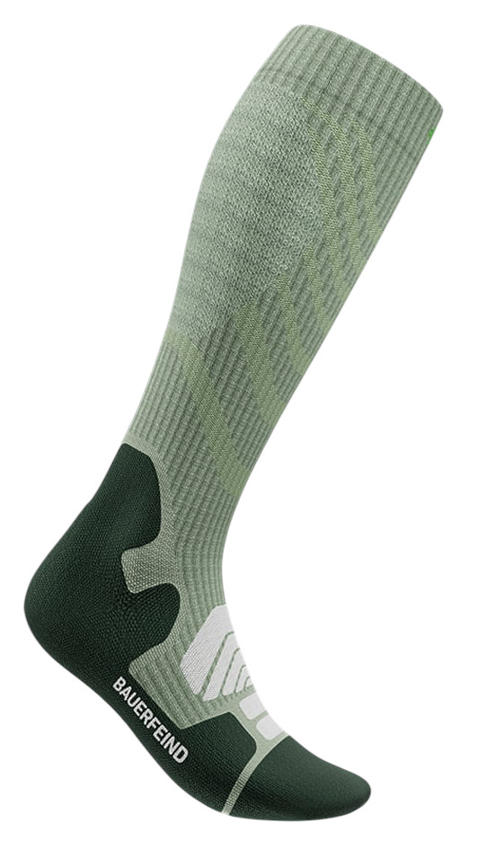 Bauerfeind Kompressionssocke Outdoor Merino Compression (gezielter Kompression) grün Damen - 1 Paar