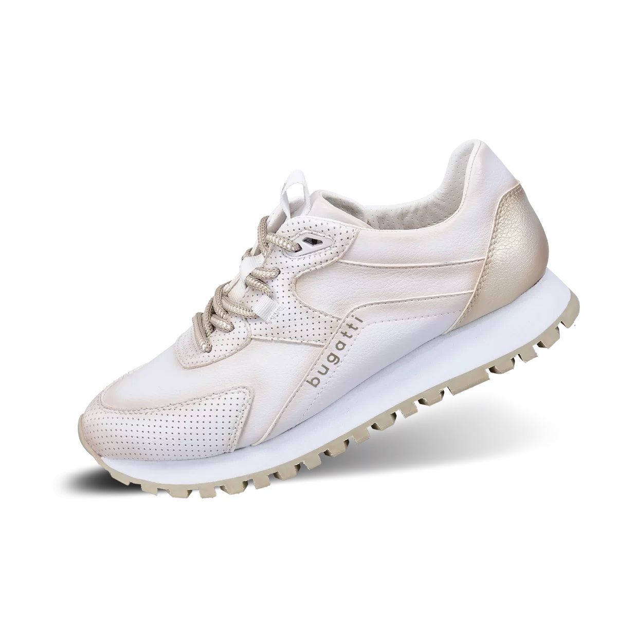 Bugatti Sneaker Siena weiss/gold Damen online bestellen