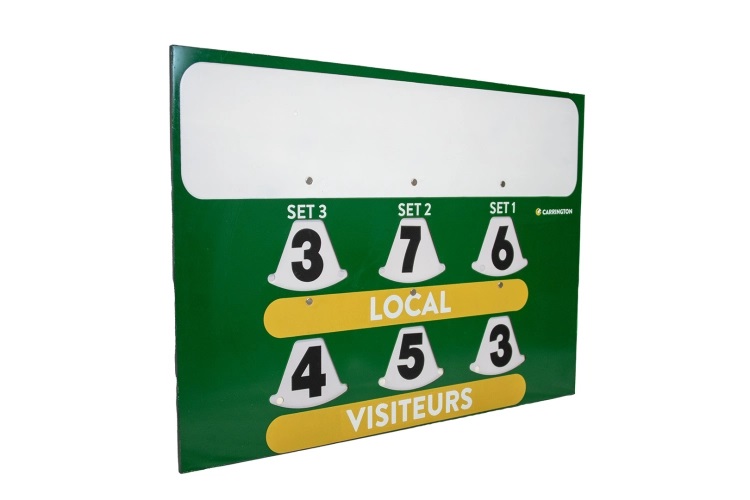 Carrington Tennis-Punktetafel Scoreboard (mit Werbefläsche) grün