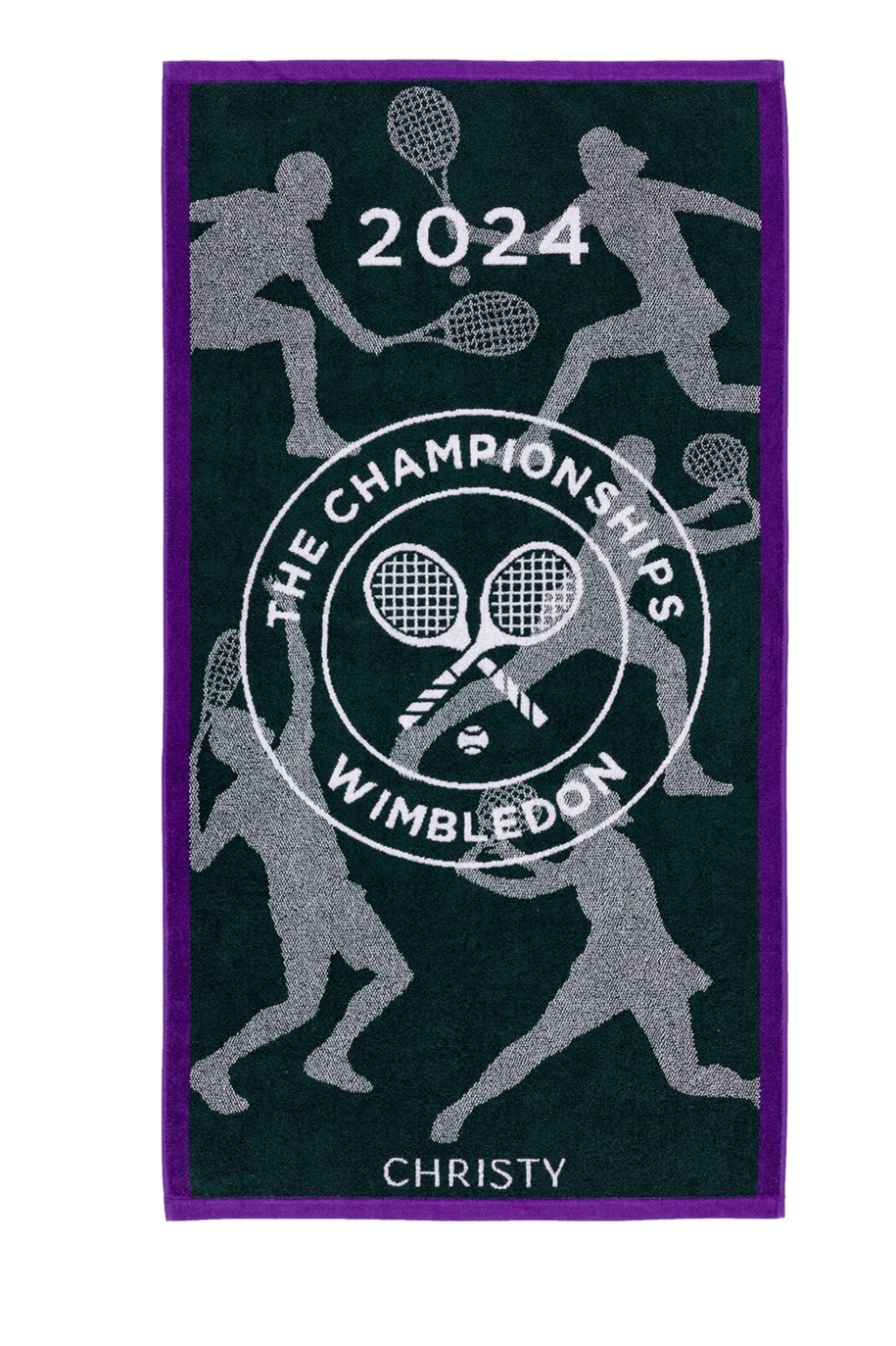 Christy Duschtuch Wimbledon Champ Towel 2024 grün 133x70cm
