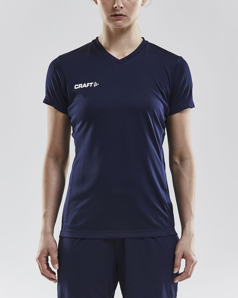 Craft Sport-Shirt (Trikot) Squad Solid - lockere Schnitt, schnelltrocknend - navyblau Damen