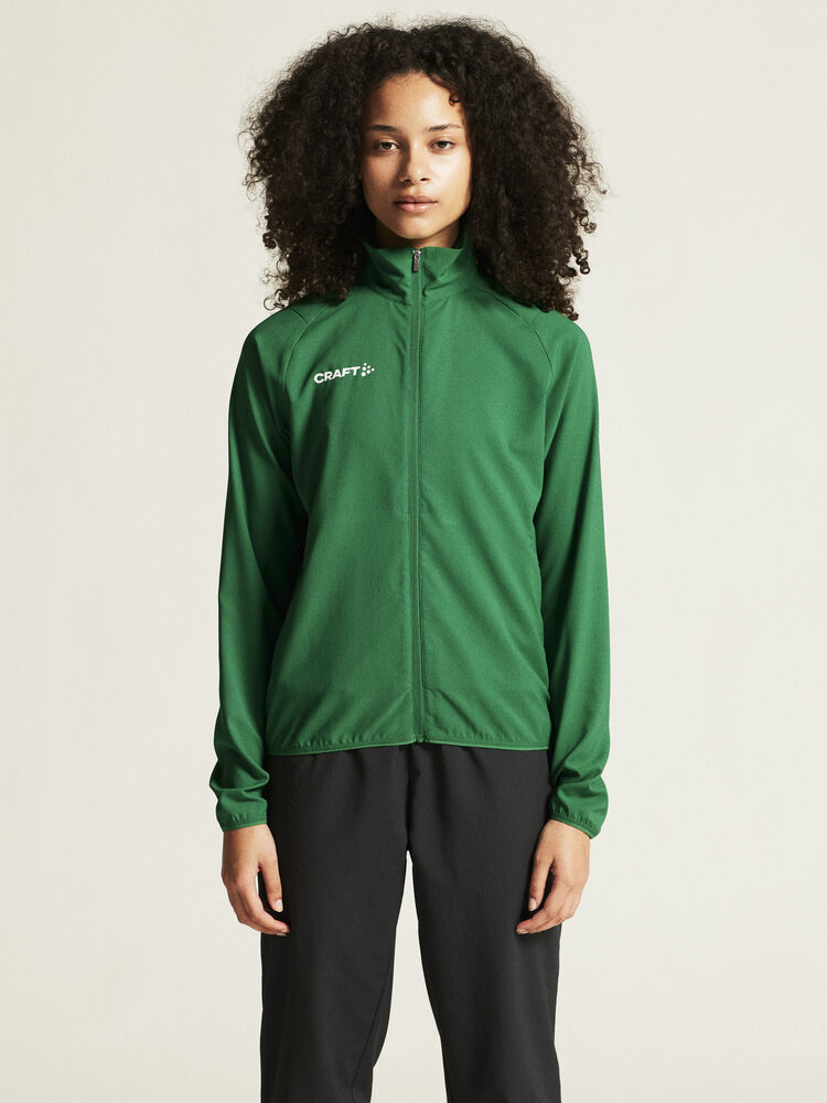 Craft Sport-Trainingsjacke Rush 2.0 Full Zip (hohe Elastizität) grün Damen