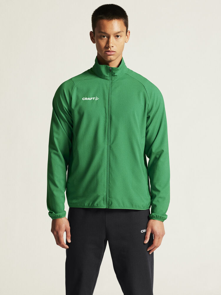 Craft Sport-Trainingsjacke Rush 2.0 Full Zip (hohe Elastizität) grün Herren