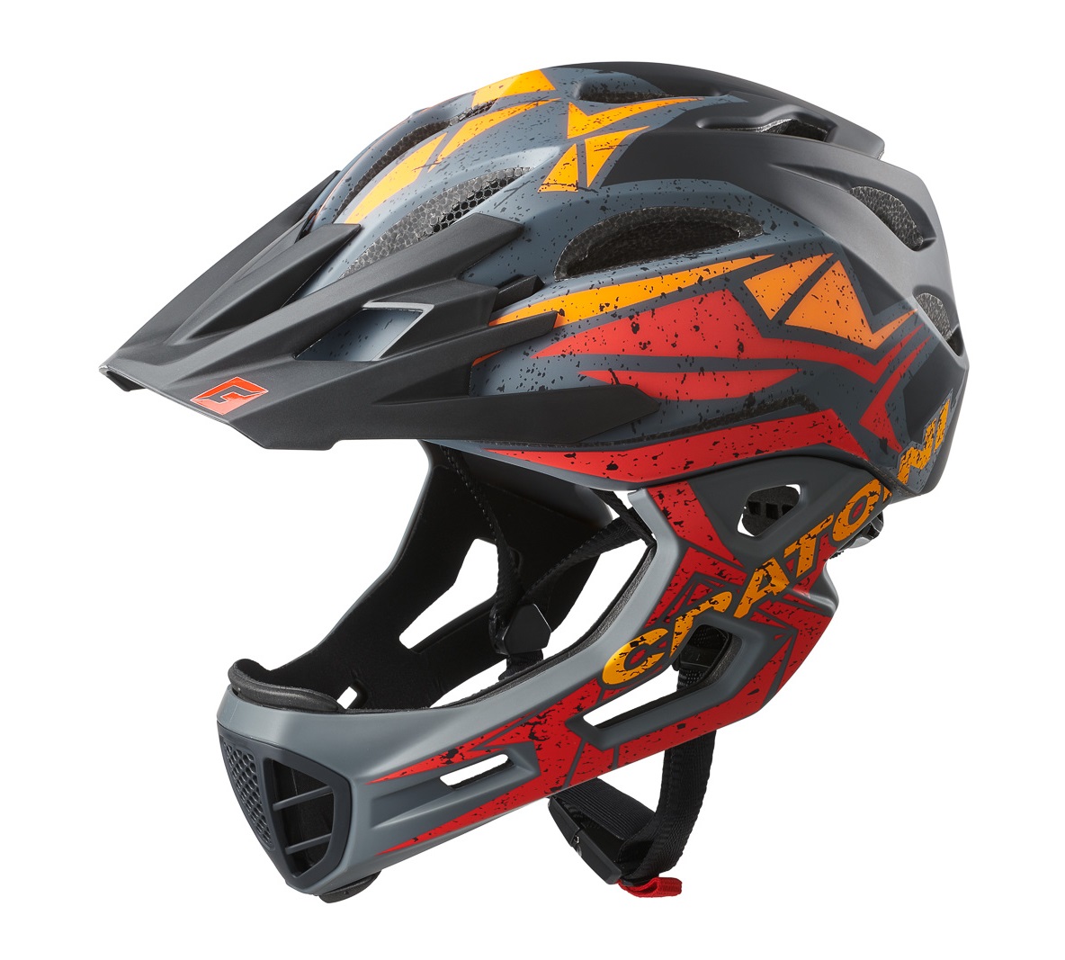 Cratoni Pacer+ Fahrradhelm – Größe L-XL, Schwarz/rot Matt, Inmold-Konstruktion