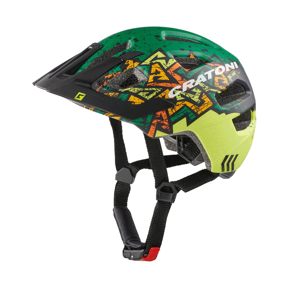 Cratoni AllTrack MTB Fahrradhelm - Grün Metallic Matt Mit Visier Und Kamera-Port